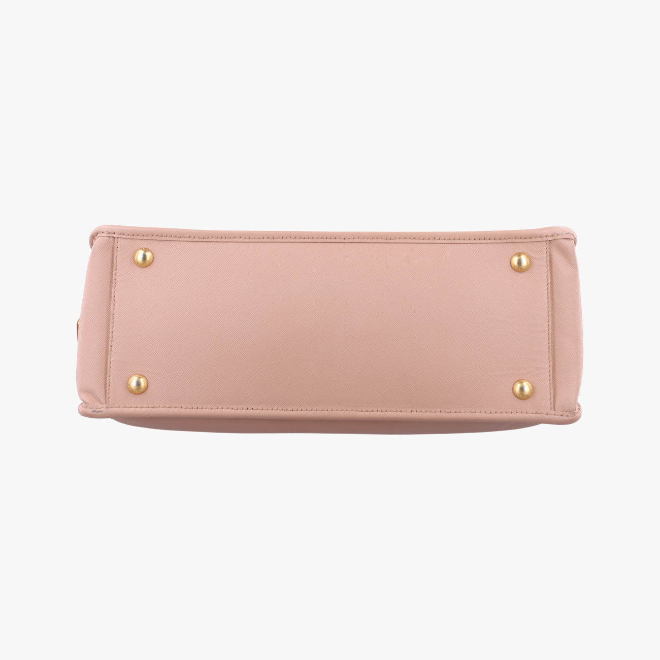 Pre-owned Prada Lux Frame Top Pink SAFFIANO Leather  handbag | stylenewstar