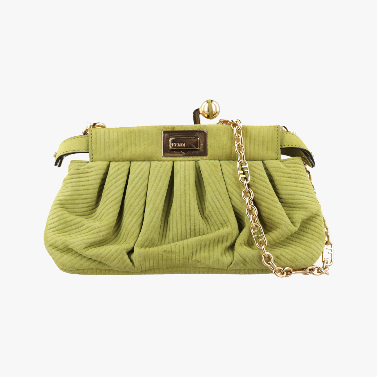 Peekaboo Green Suede 8BP118-AB5Y-208-3262