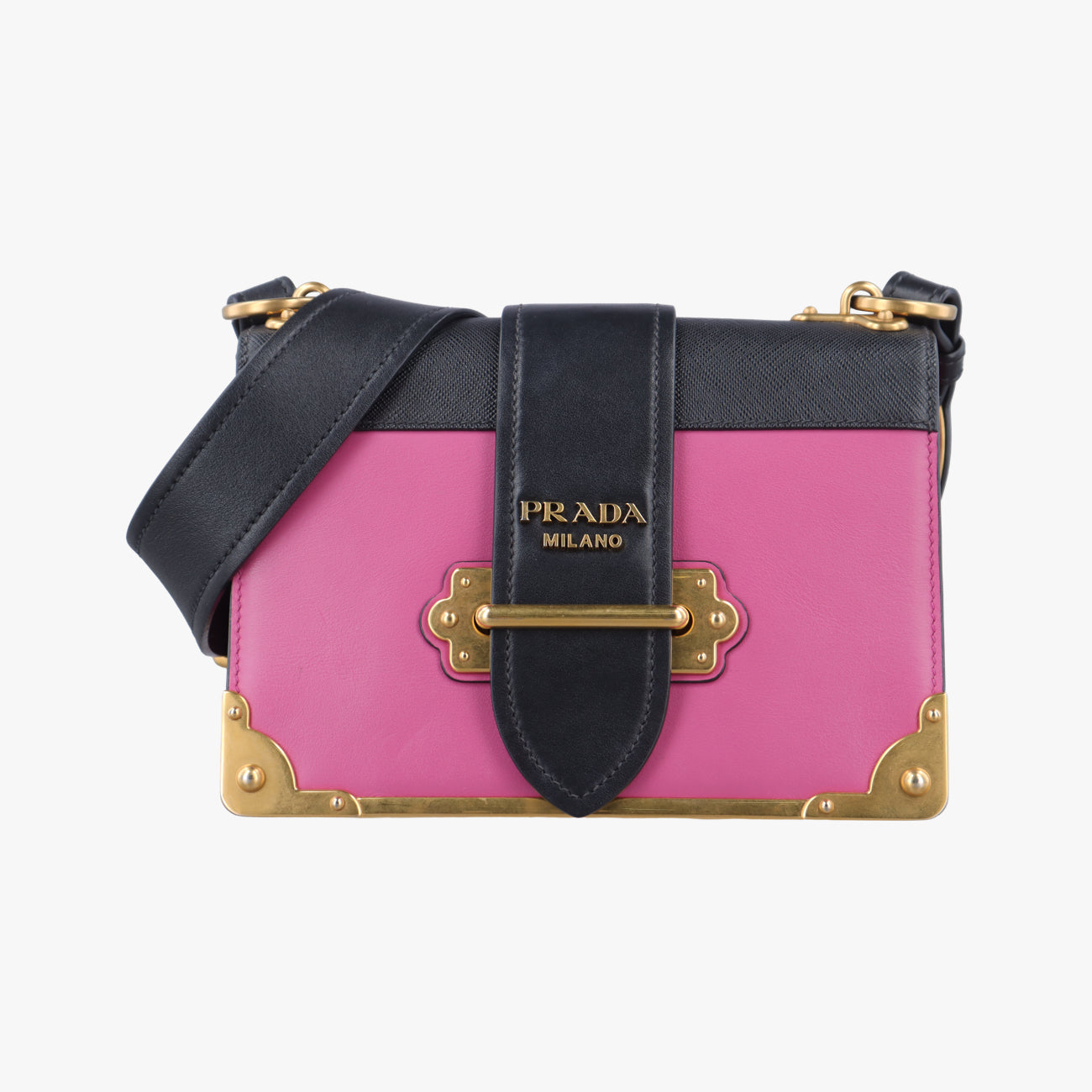 Cahier Pink×Black Leather 25