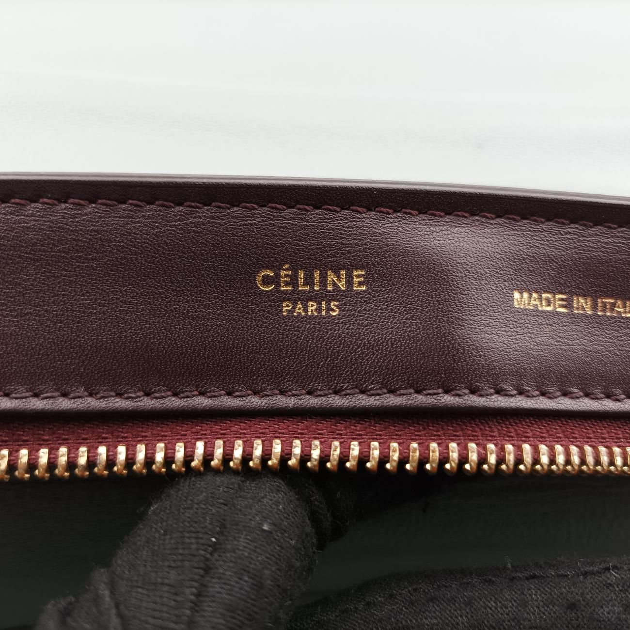 Pre-owned Celine Trapèze Black x Grey leather × suede  shoulderbag | stylenewstar