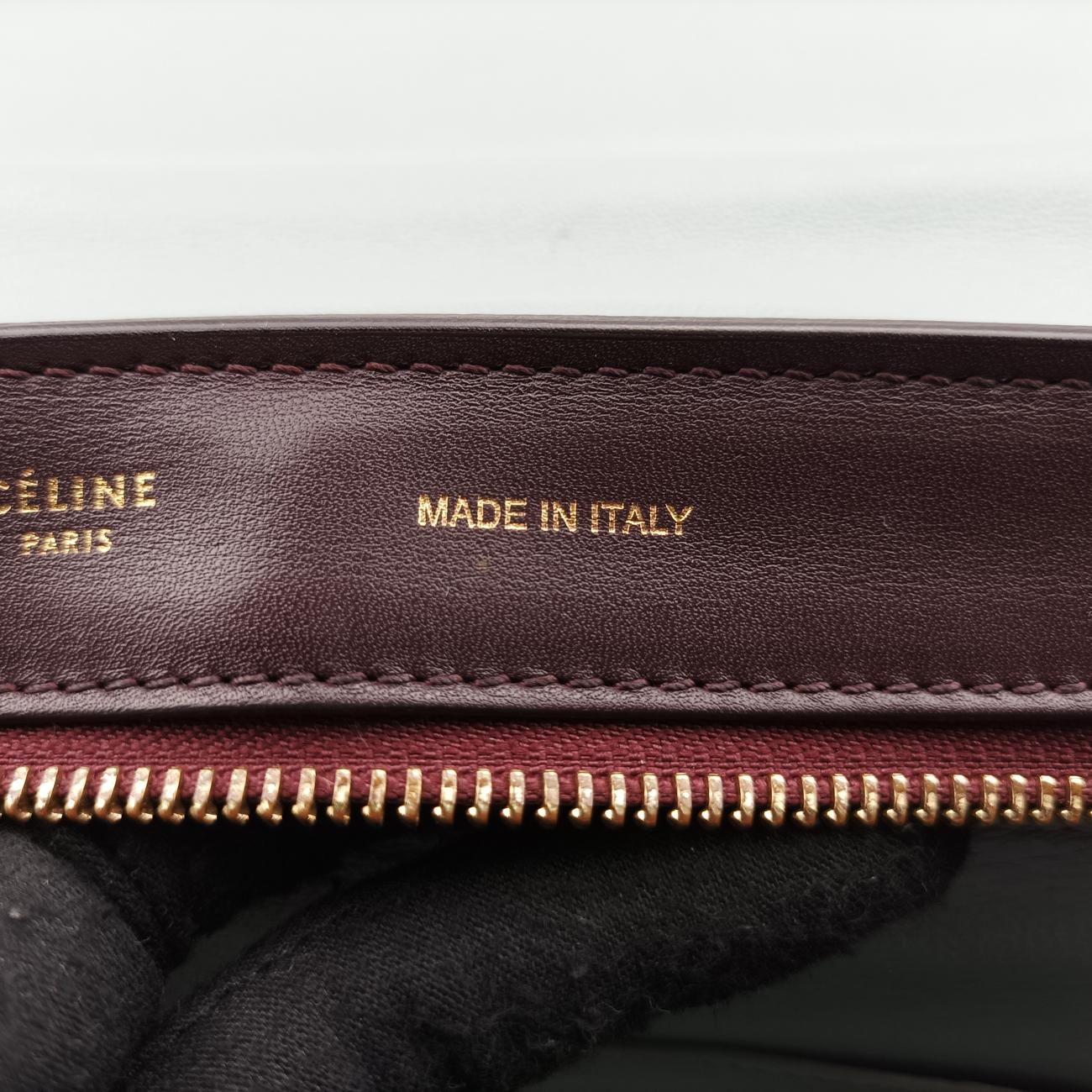 Pre-owned Celine Trapèze Black x Grey leather × suede  shoulderbag | stylenewstar