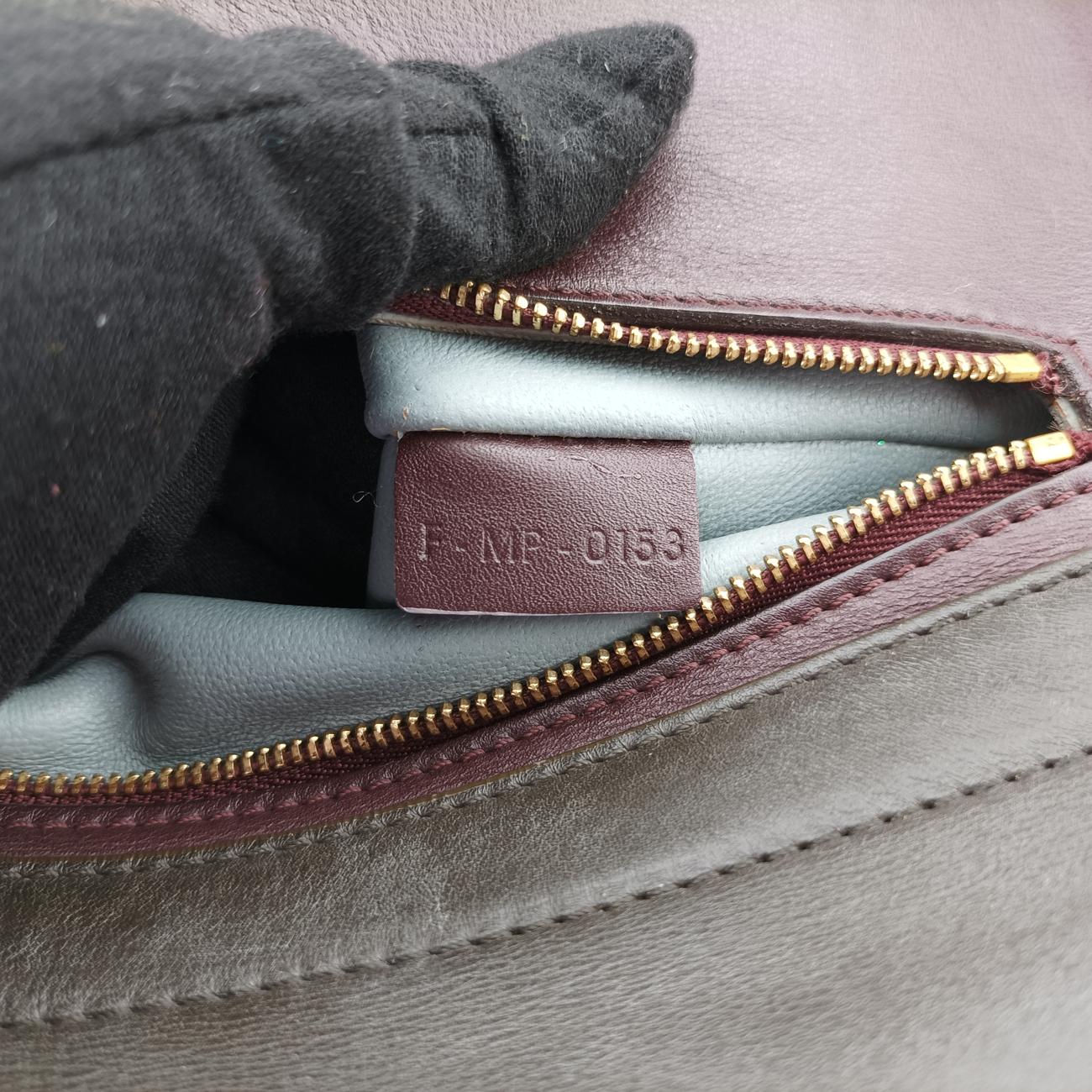 Pre-owned Celine Trapèze Black x Grey leather × suede  shoulderbag | stylenewstar