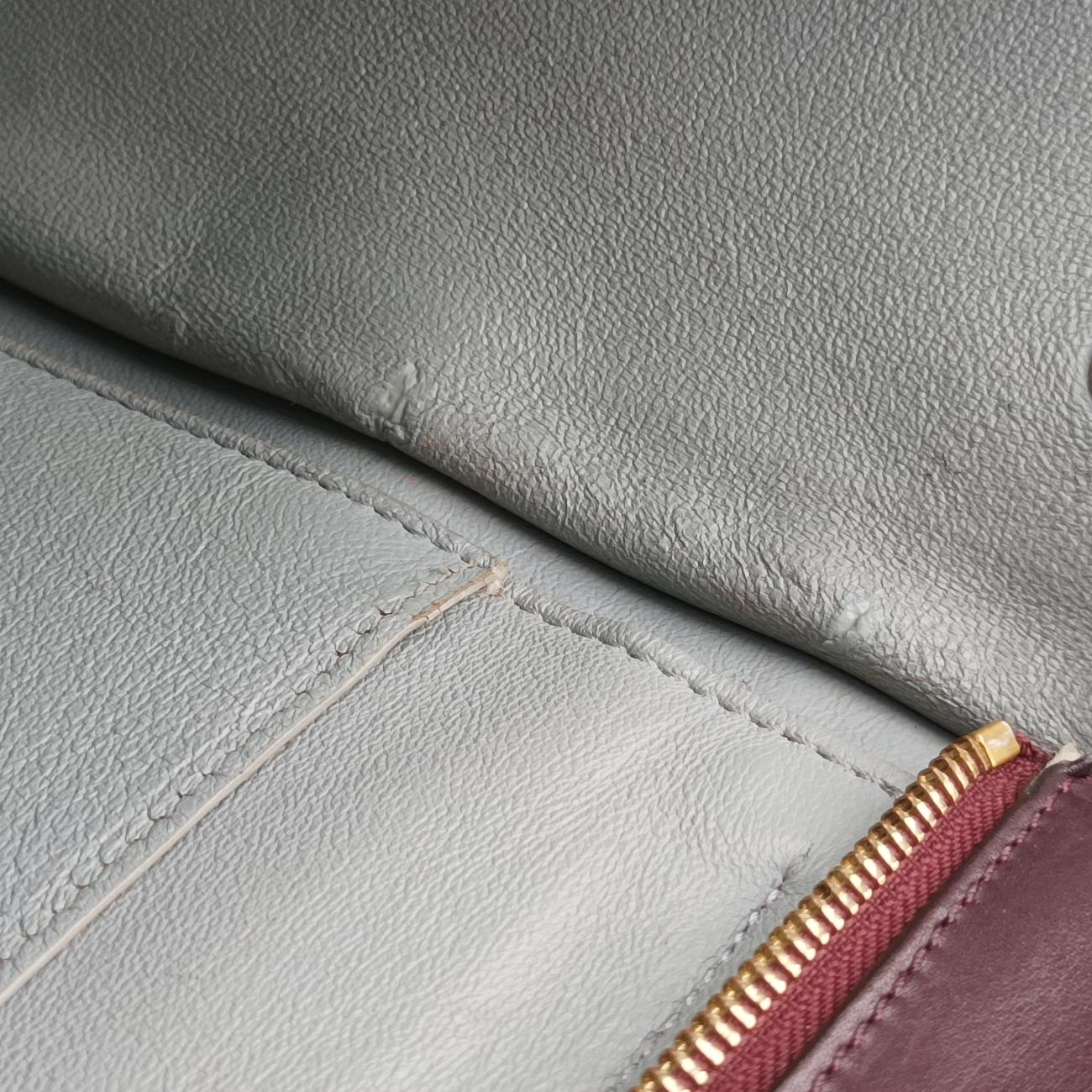 Pre-owned Celine Trapèze Black x Grey leather × suede  shoulderbag | stylenewstar