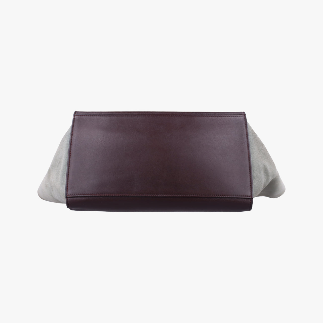 Pre-owned Celine Trapèze Black x Grey leather × suede  shoulderbag | stylenewstar