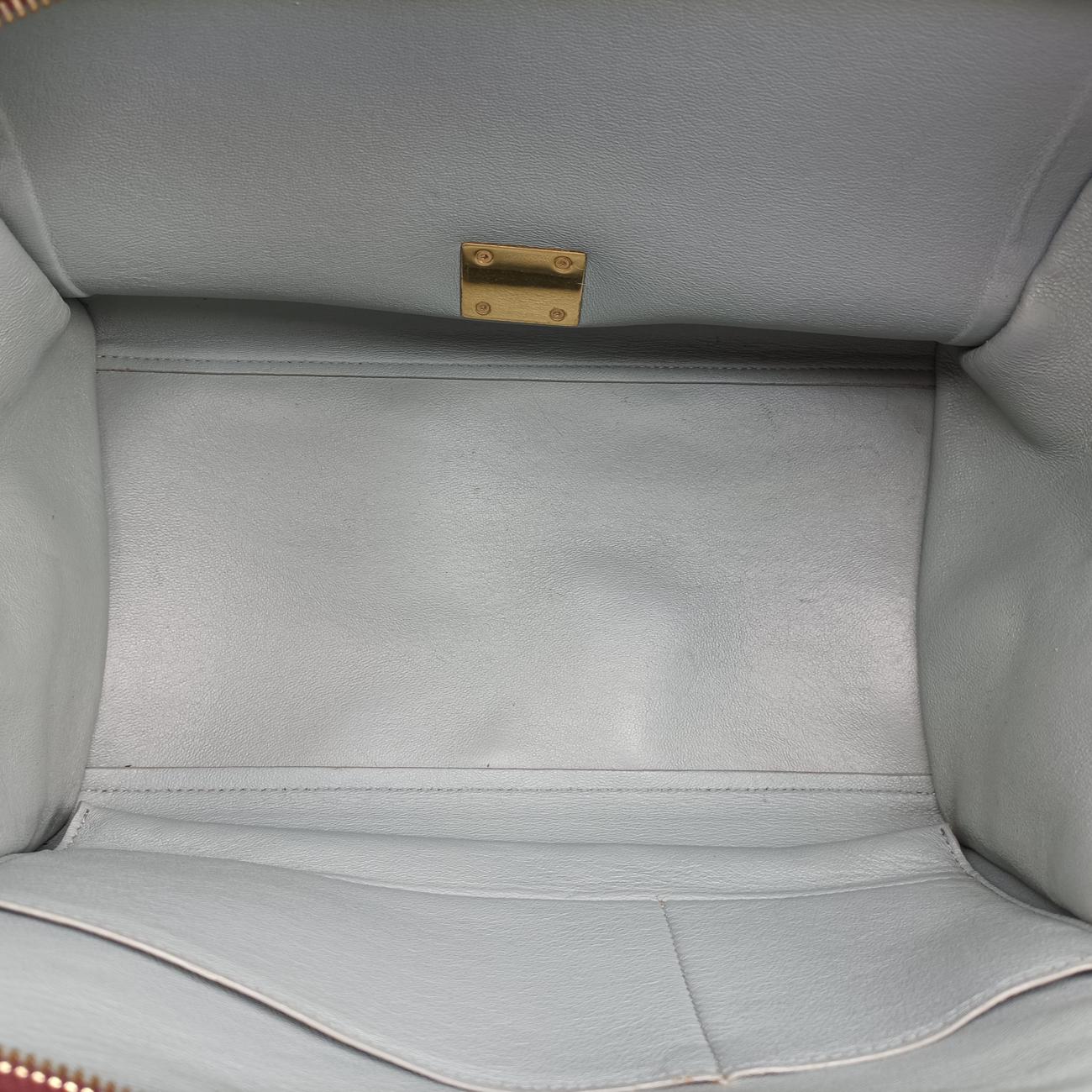 Pre-owned Celine Trapèze Black x Grey leather × suede  shoulderbag | stylenewstar