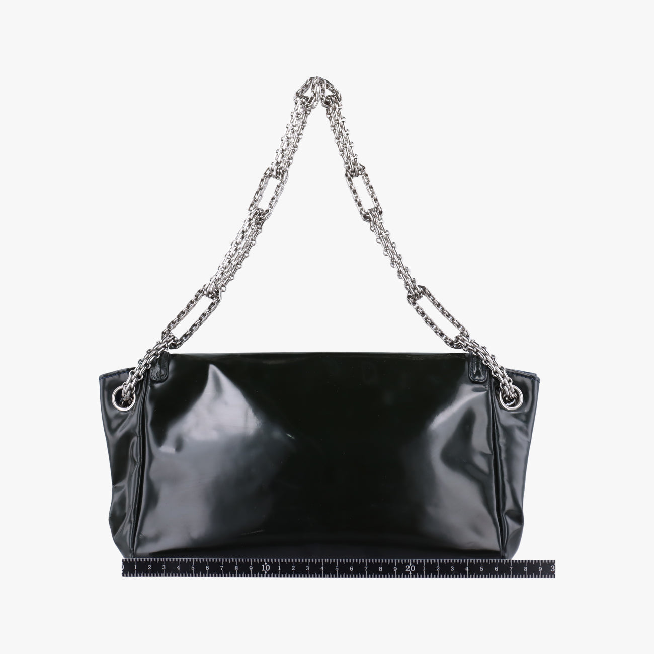 Vintage Chanel Chain Flap black Patent A46823 shoulderbag | stylenewstar