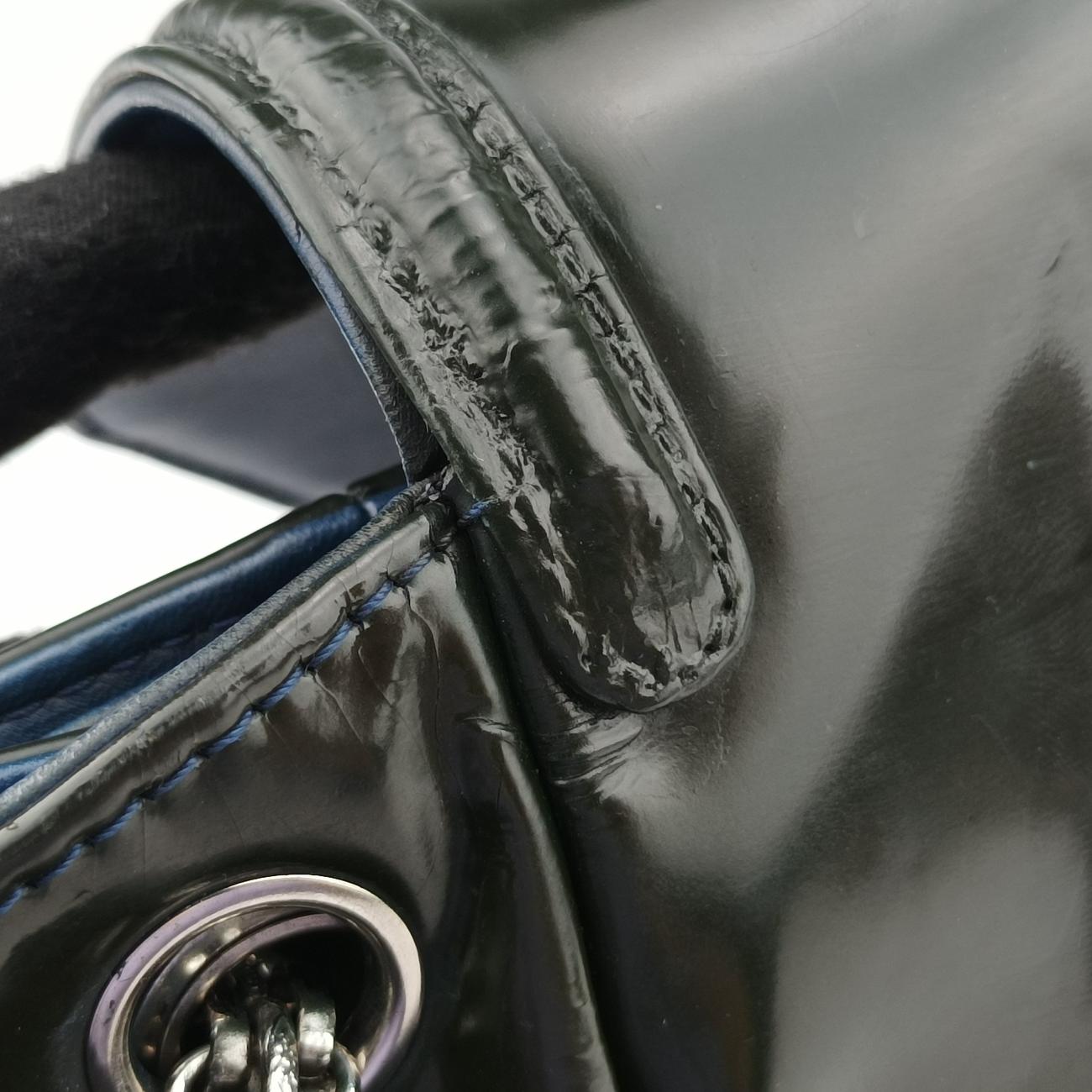 Vintage Chanel Chain Flap black Patent A46823 shoulderbag | stylenewstar