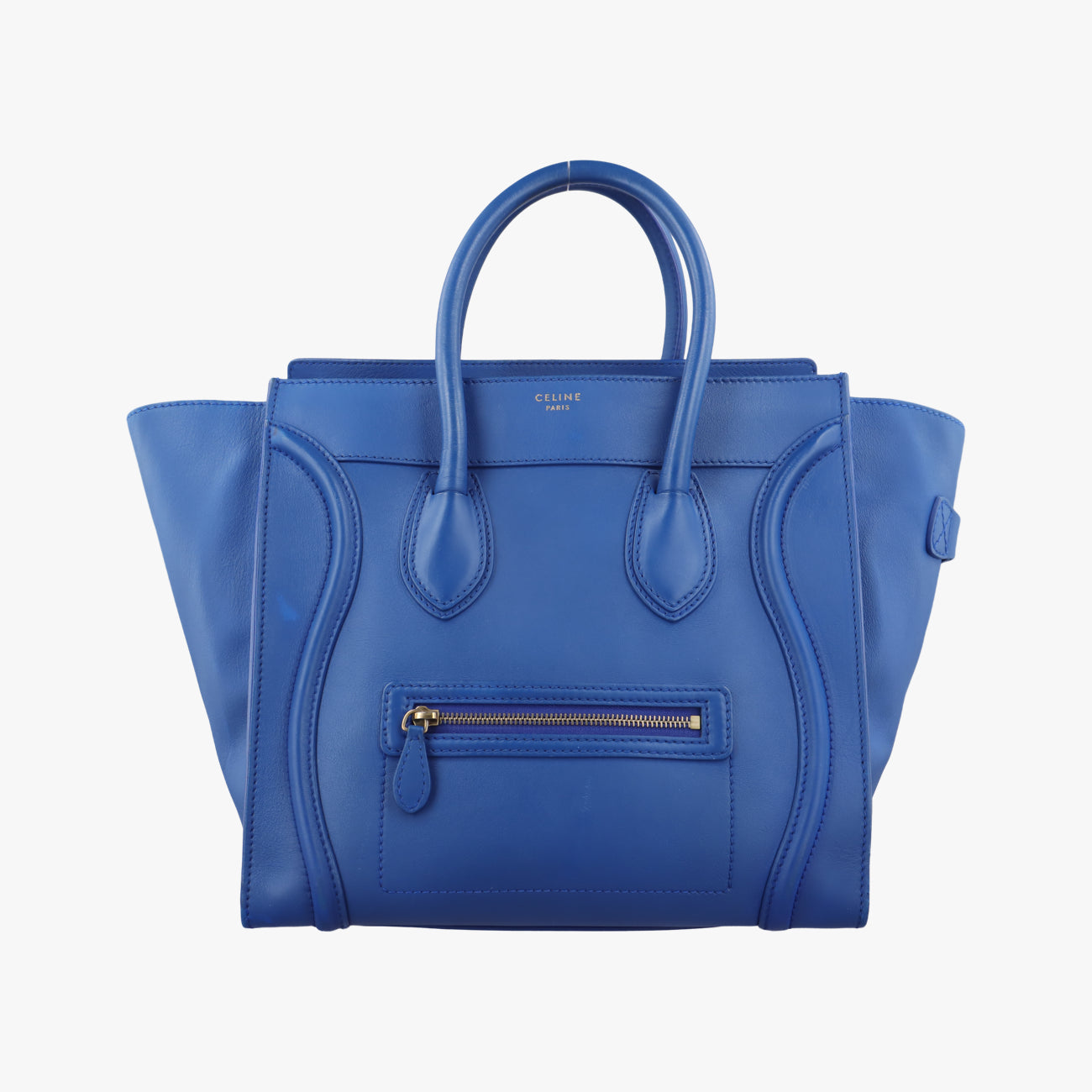 Luggage Mini Shopper Blue Leather F-AT-0162 F-CU-0152