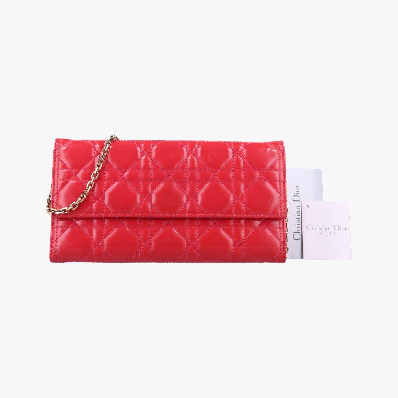 Lady Dior cannage Red lambskin 02-LU-0134