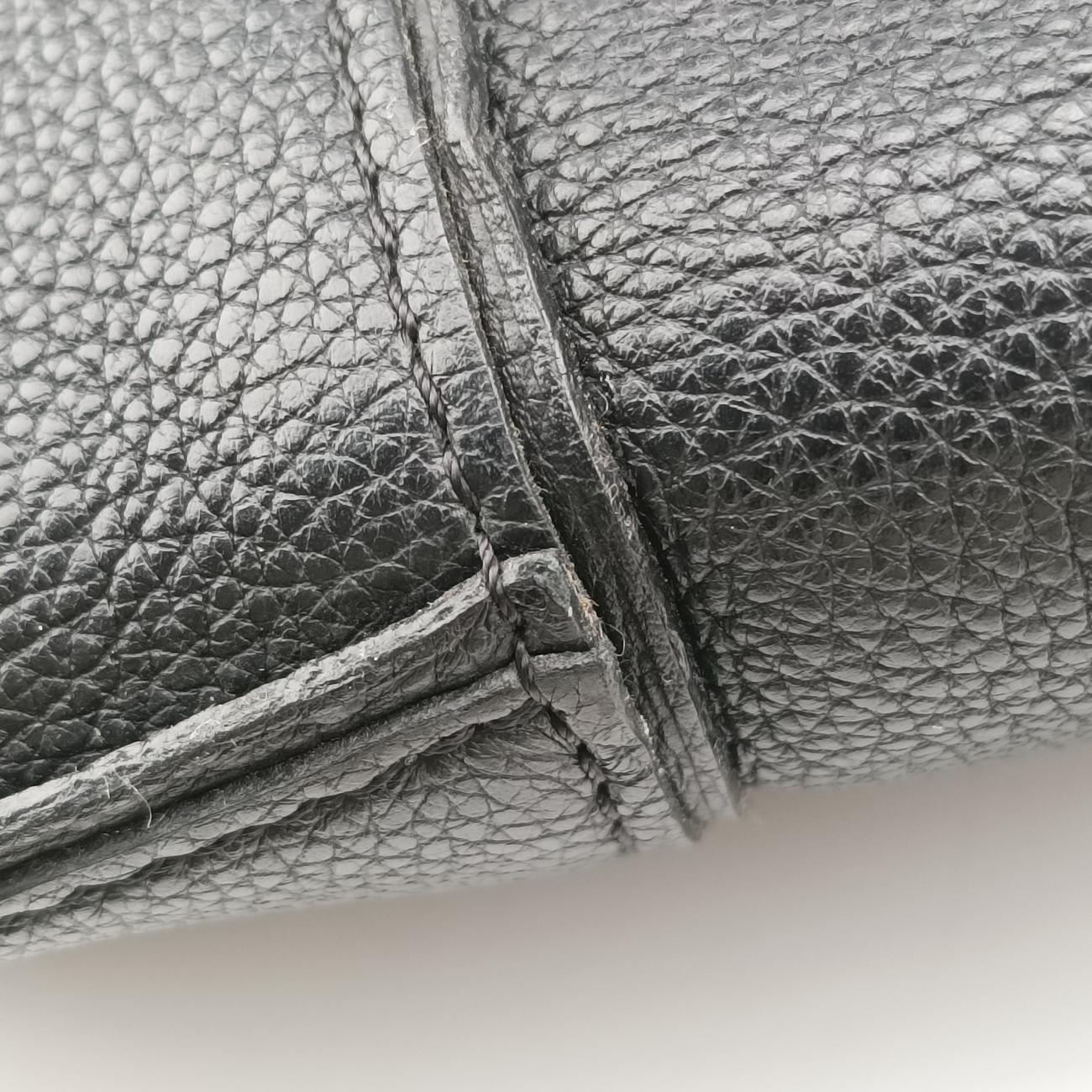 Pre-owned Louis Vuitton lockit MM Black Leather M94592 handbag | stylenewstar