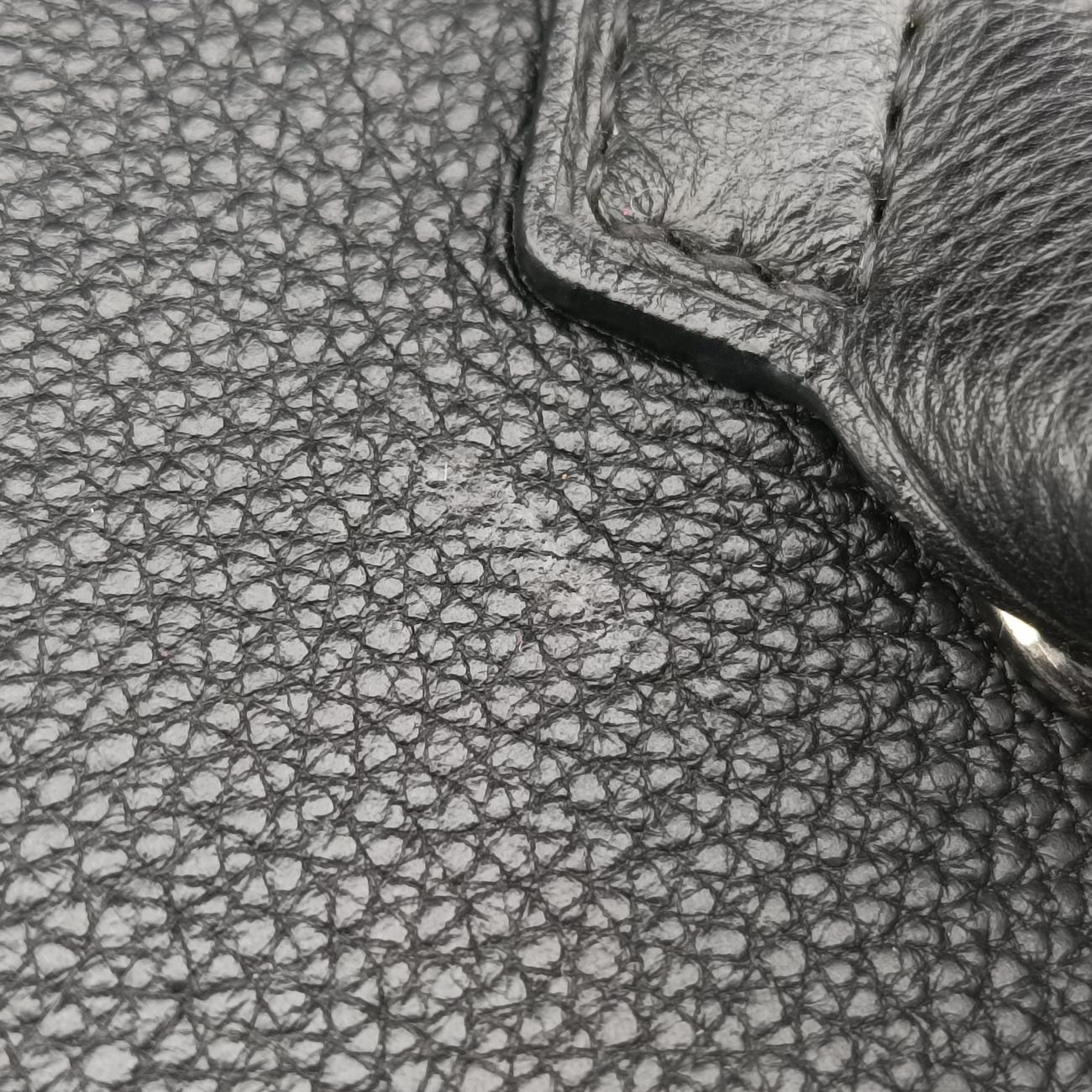 Pre-owned Louis Vuitton lockit MM Black Leather M94592 handbag | stylenewstar