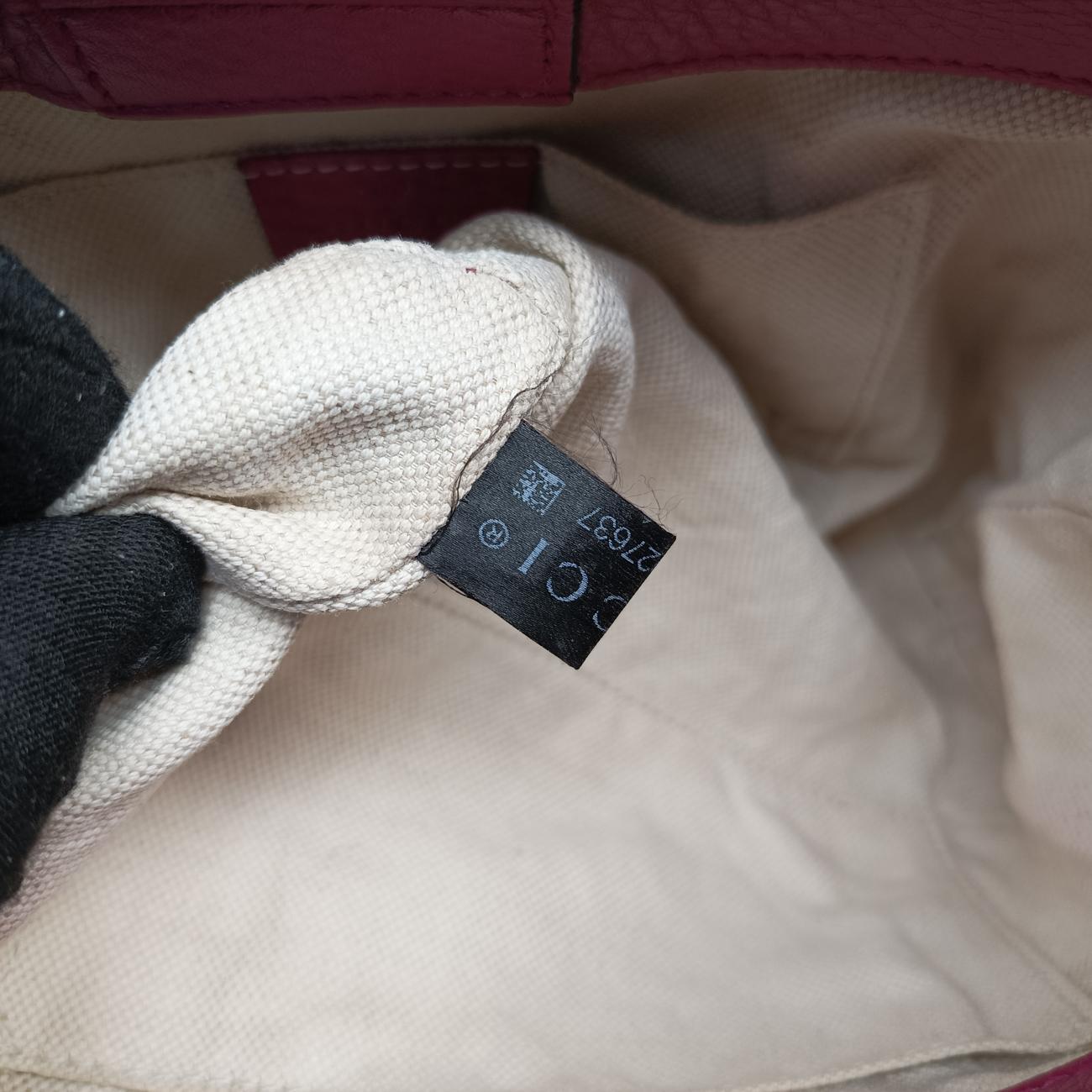 Pre-owned Gucci Bamboo Shopper Rose Leather 368823 shoulderbag | stylenewstar