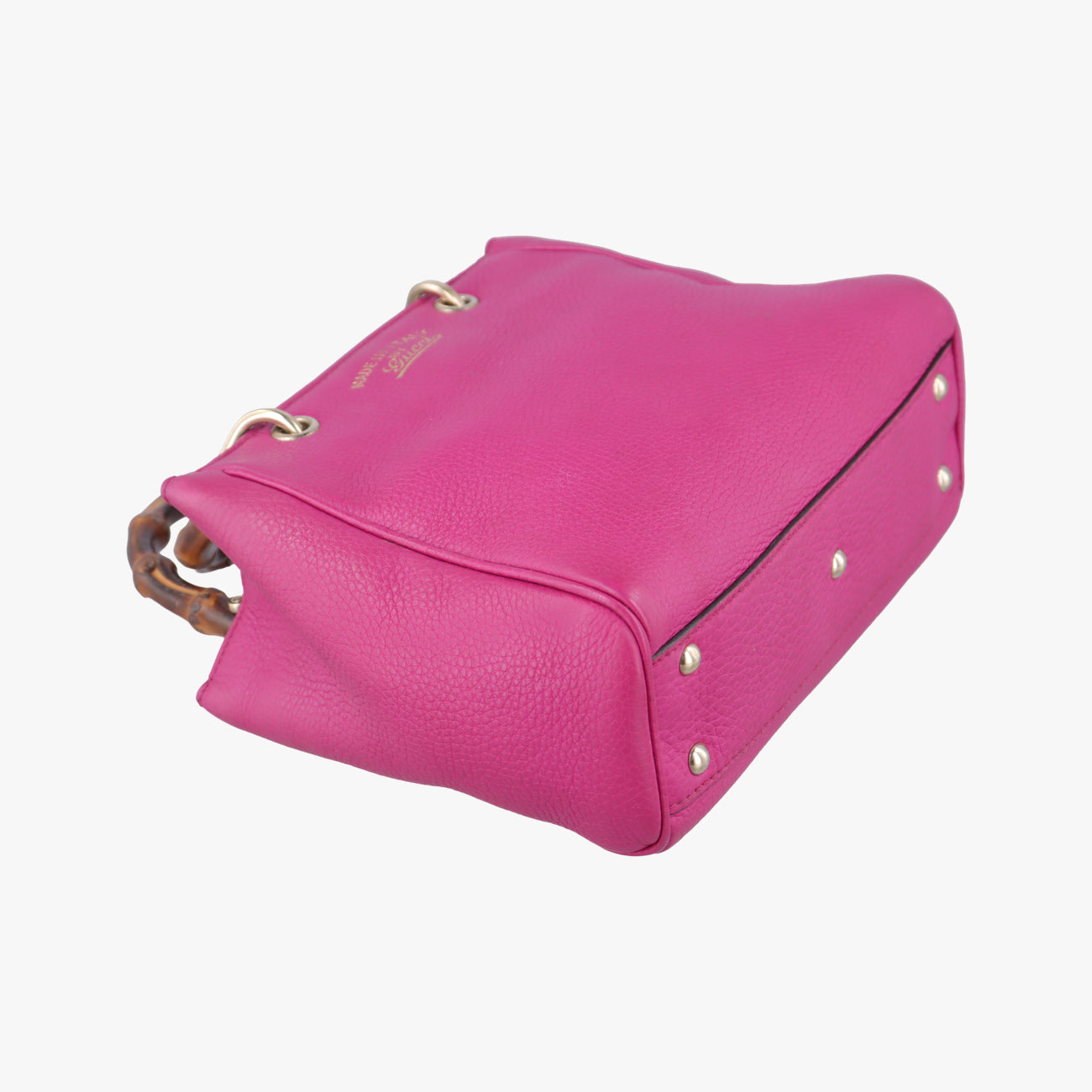 Pre-owned Gucci Bamboo Shopper Rose Leather 368823 shoulderbag | stylenewstar