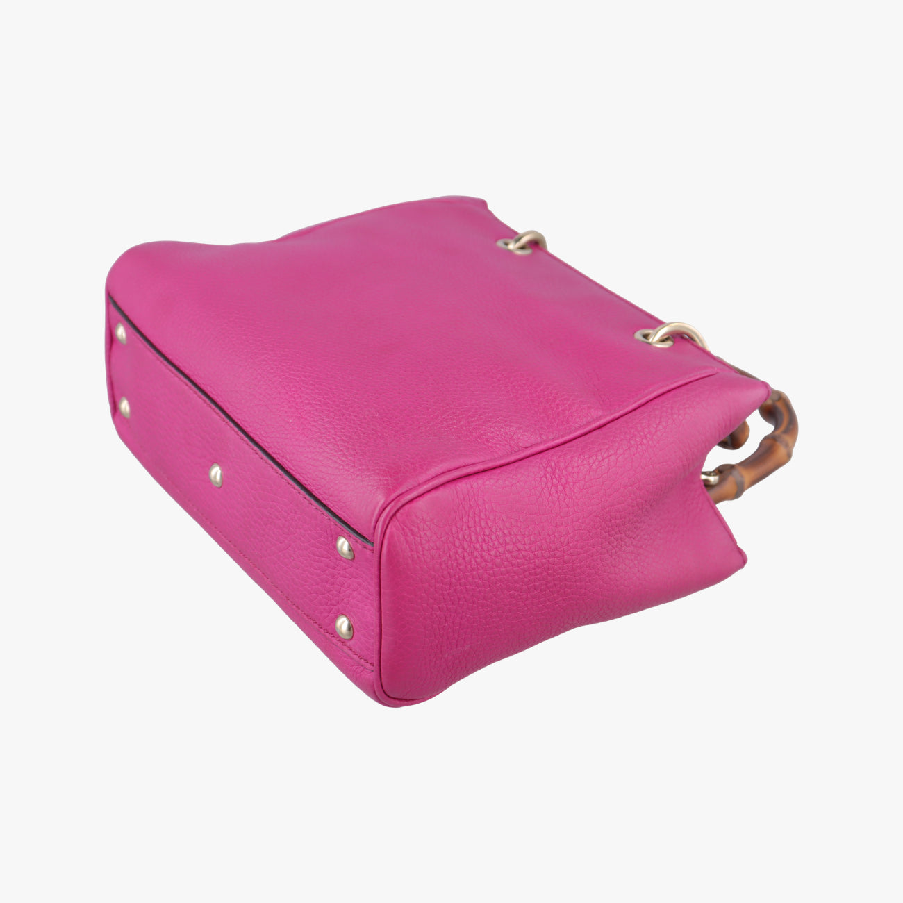 Pre-owned Gucci Bamboo Shopper Rose Leather 368823 shoulderbag | stylenewstar