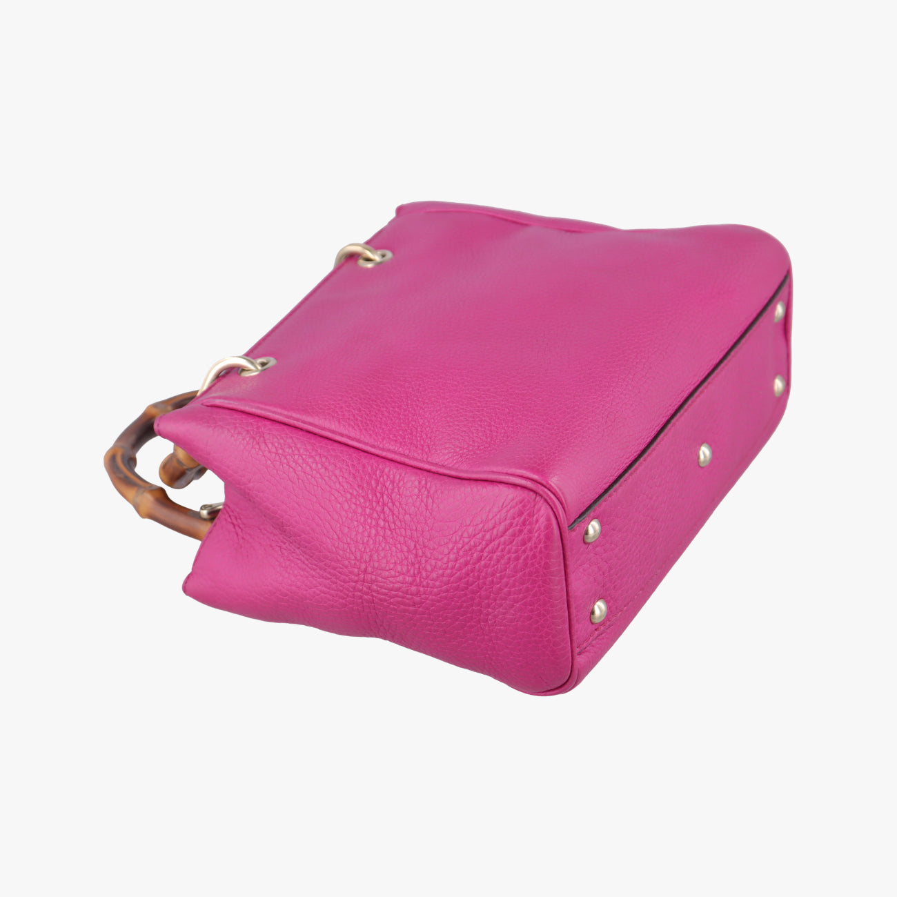 Pre-owned Gucci Bamboo Shopper Rose Leather 368823 shoulderbag | stylenewstar