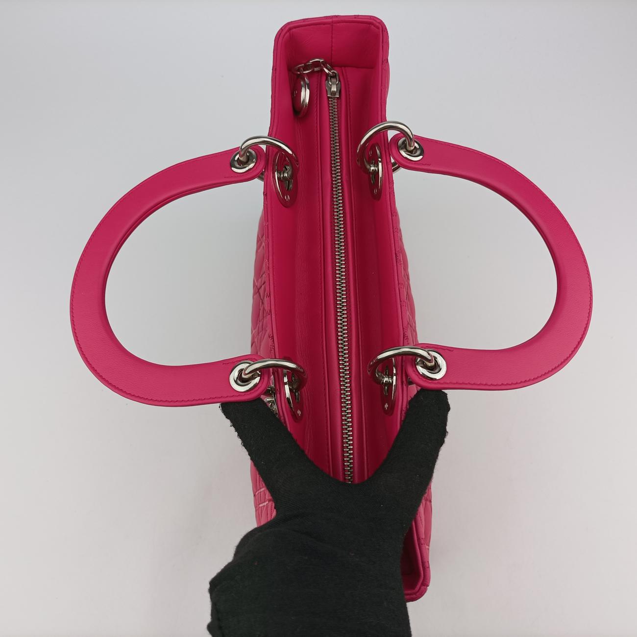 Vintage Christian Dior Lady Dior Rose lambskin  shoulderbag | stylenewstar