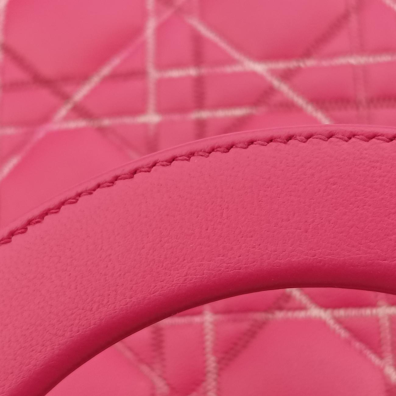 Vintage Christian Dior Lady Dior Rose lambskin  shoulderbag | stylenewstar