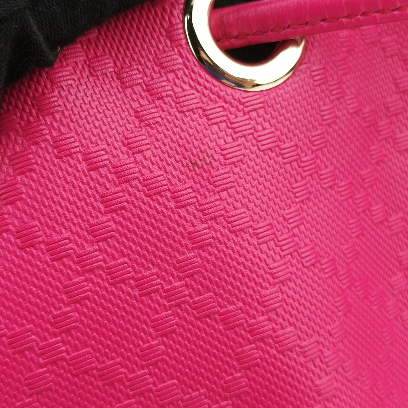 Pre-owned Gucci Bright Diamante Bucket Rose Leather 354229 shoulderbag | stylenewstar