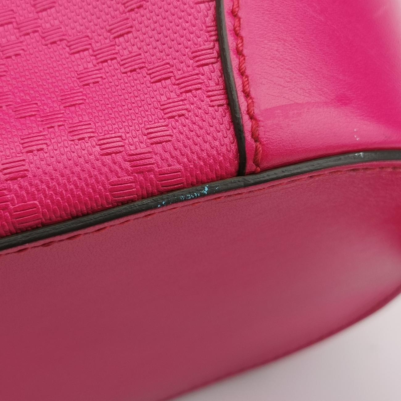 Pre-owned Gucci Bright Diamante Bucket Rose Leather 354229 shoulderbag | stylenewstar