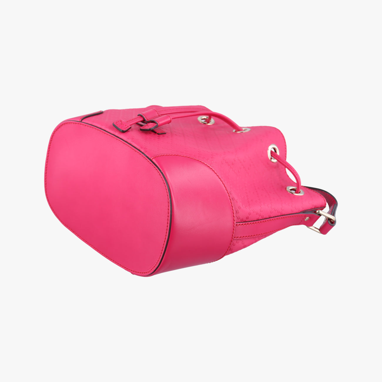 Pre-owned Gucci Bright Diamante Bucket Rose Leather 354229 shoulderbag | stylenewstar