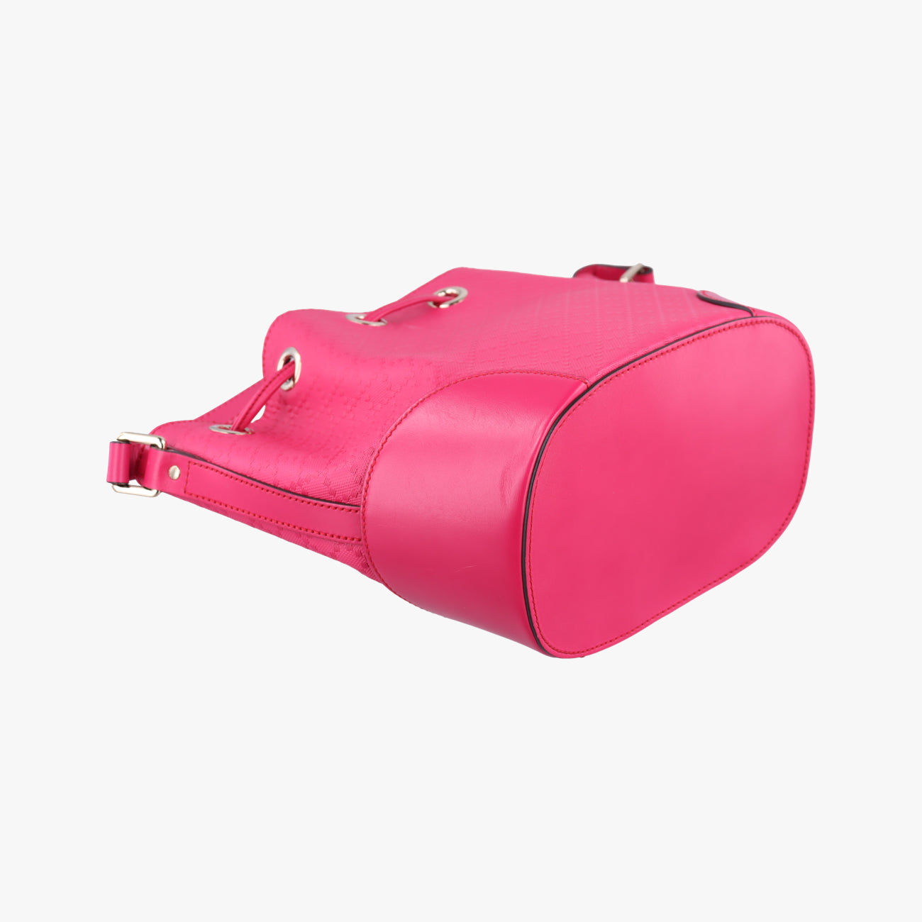 Pre-owned Gucci Bright Diamante Bucket Rose Leather 354229 shoulderbag | stylenewstar