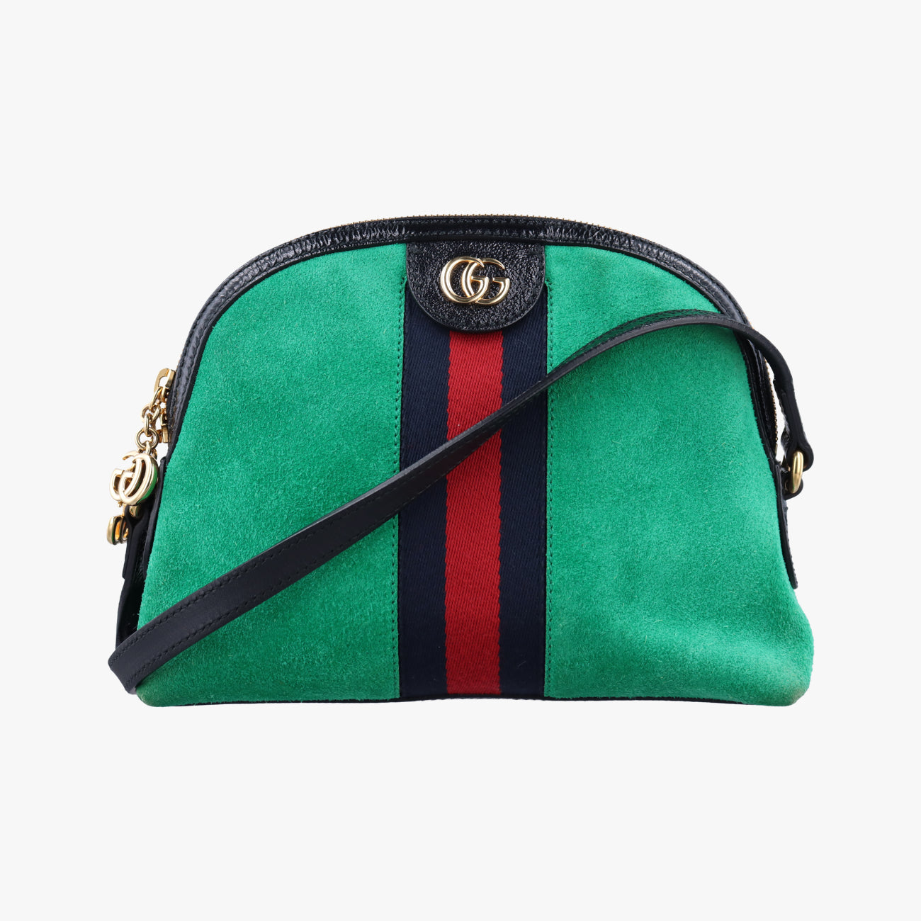 Ophidia Green×Red×black suede G023571545