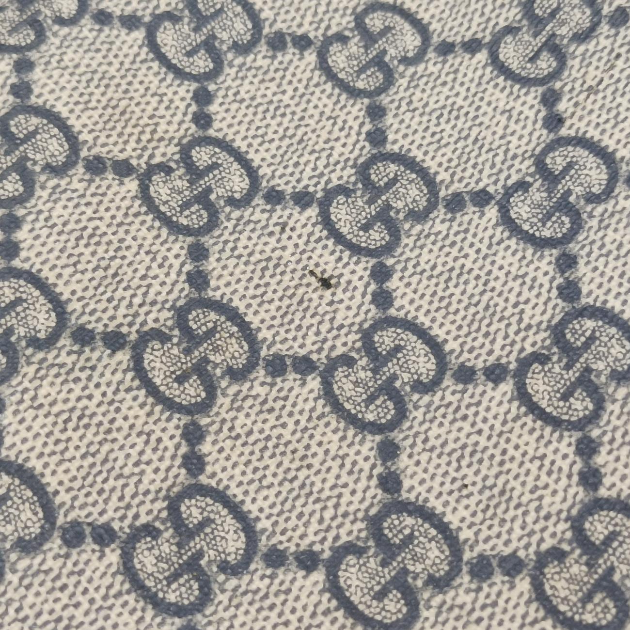 Pre-owned Gucci Diamante Beige×Black PVC coated canvas 208463 handbag | stylenewstar