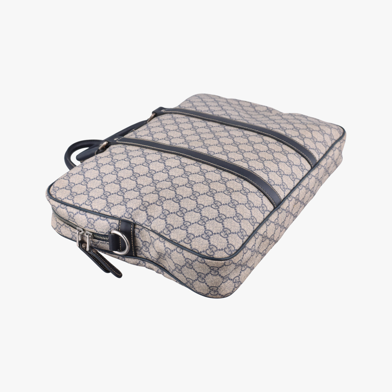 Pre-owned Gucci Diamante Beige×Black PVC coated canvas 208463 handbag | stylenewstar