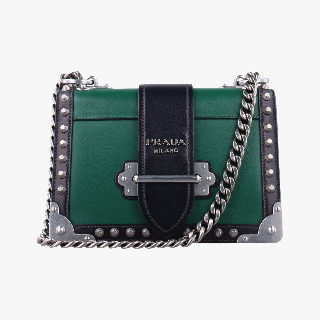 Cahier Green×Black Leather 25