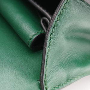 Cahier Green×Black Leather 25