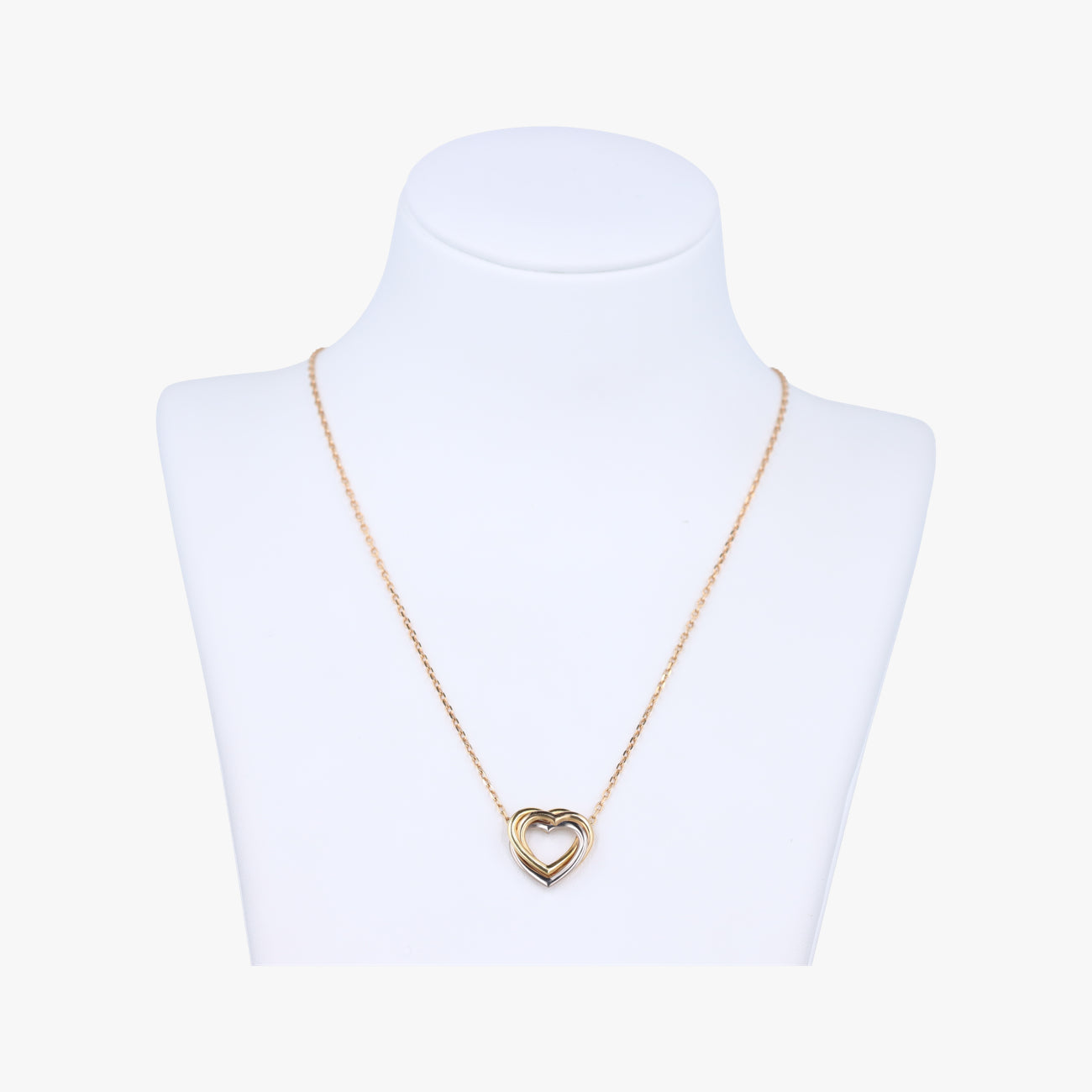 Trinity Heart Gold x White Gold x Rose Gold AU750 VC3586