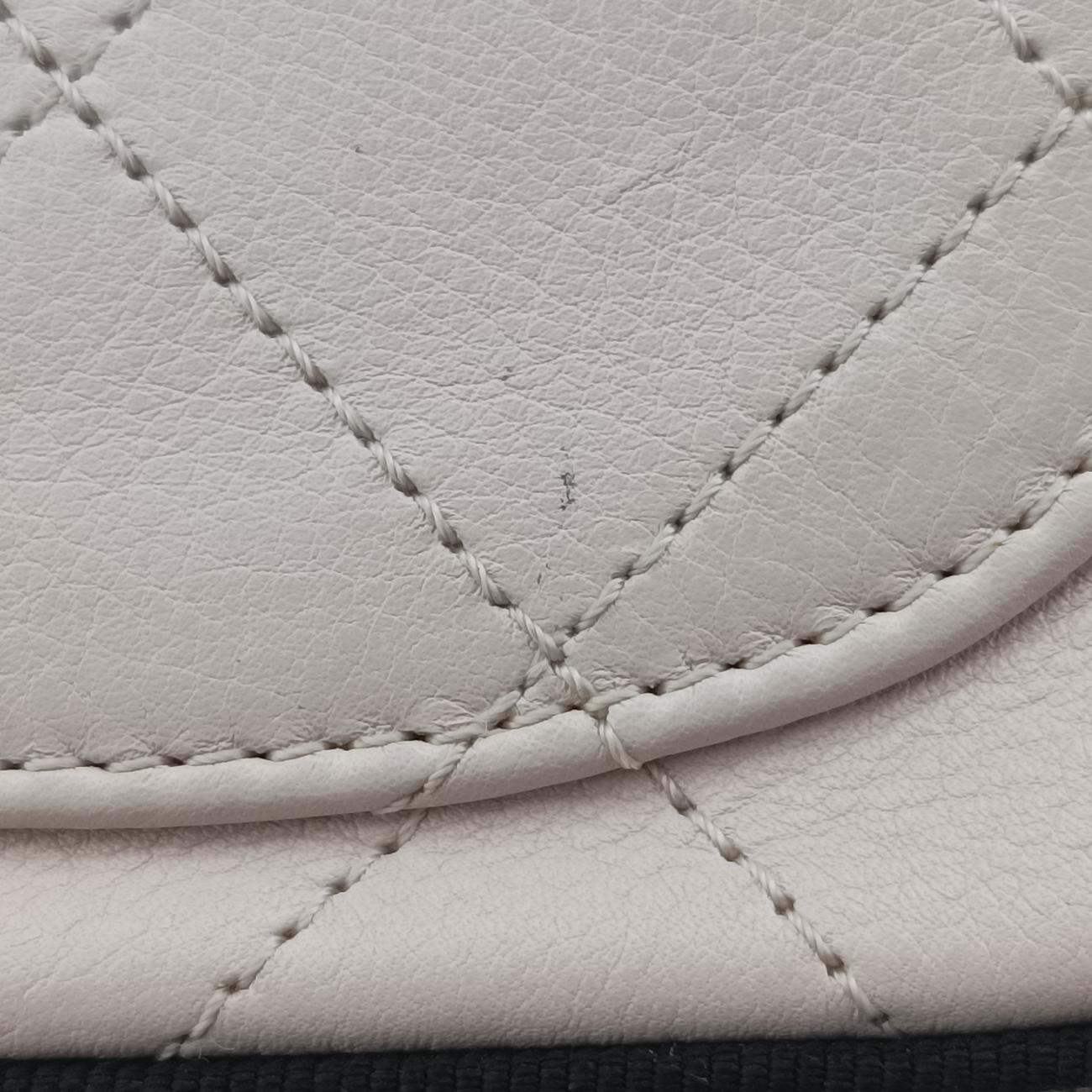 Pre-owned Chanel Button Up Double Zip Camera Pinkish Beige Leather A57574 shoulderbag | stylenewstar