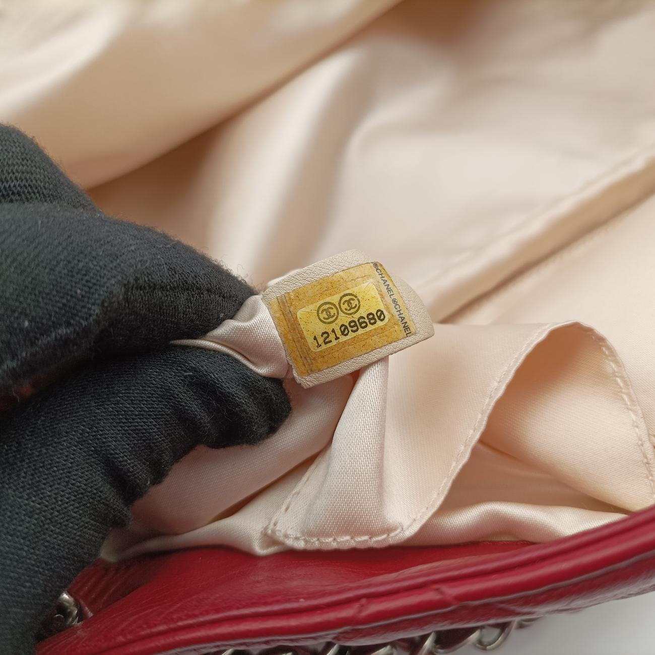 Vintage Chanel East West Red lambskin A37694 shoulderbag | stylenewstar