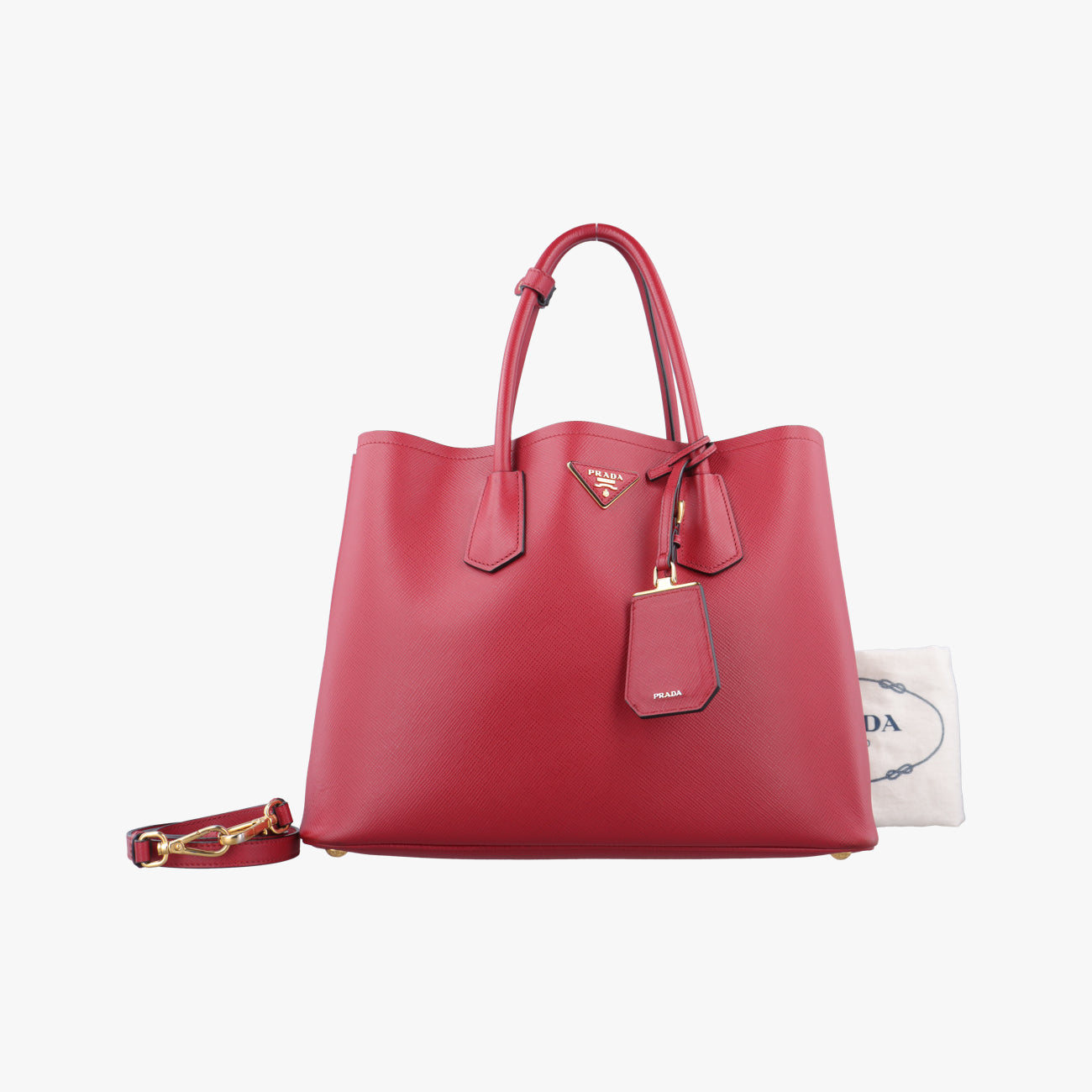 Double Cuir Red SAFFIANO Leather 
