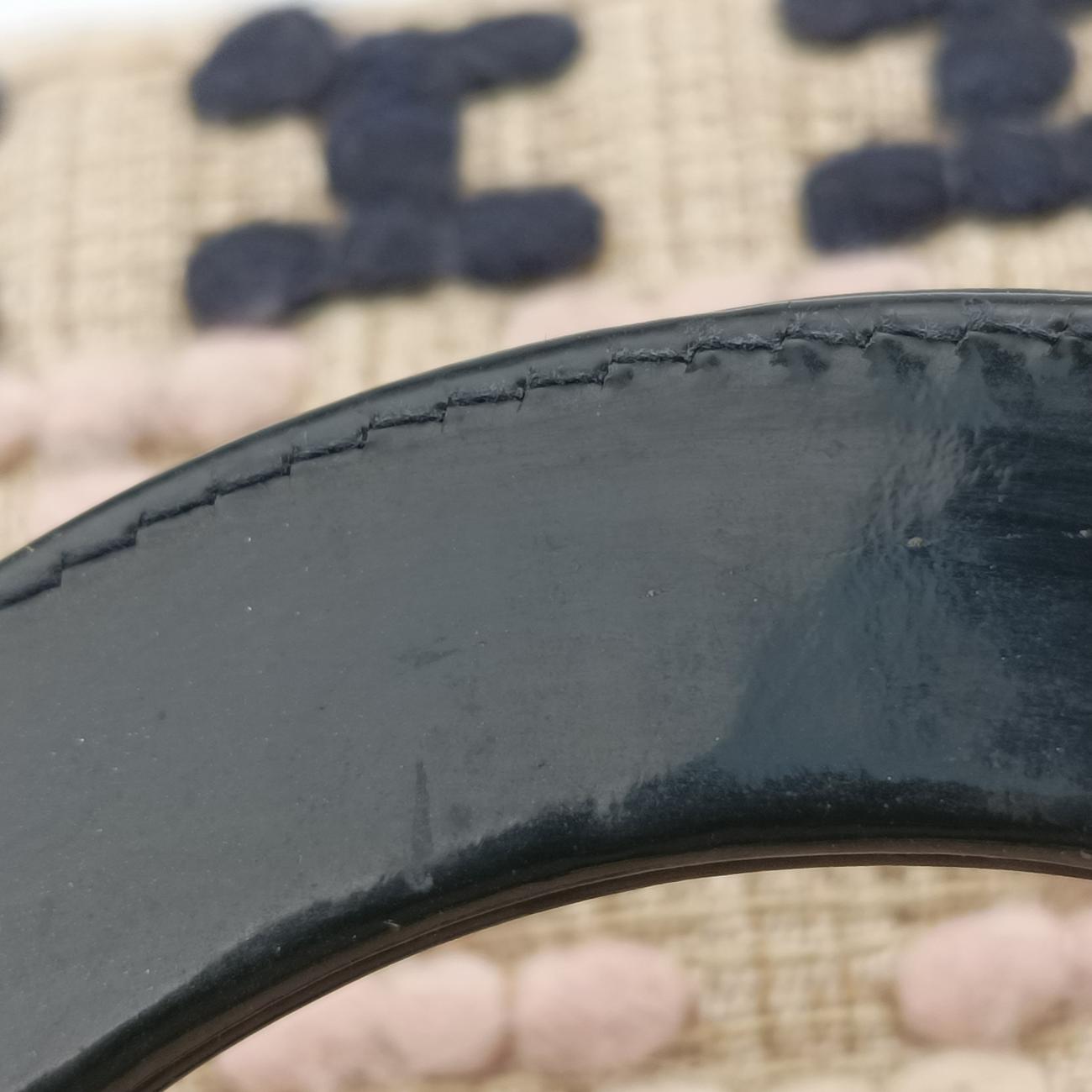 Vintage Christian Dior Lady Dior Beige×Multicolour Tweed  handbag | stylenewstar