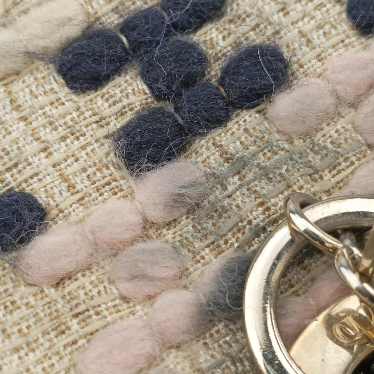 Vintage Christian Dior Lady Dior Beige×Multicolour Tweed  handbag | stylenewstar