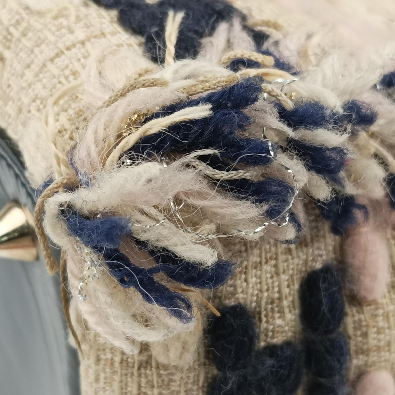 Vintage Christian Dior Lady Dior Beige×Multicolour Tweed  handbag | stylenewstar