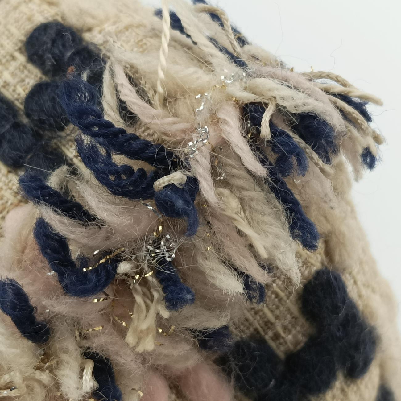 Vintage Christian Dior Lady Dior Beige×Multicolour Tweed  handbag | stylenewstar