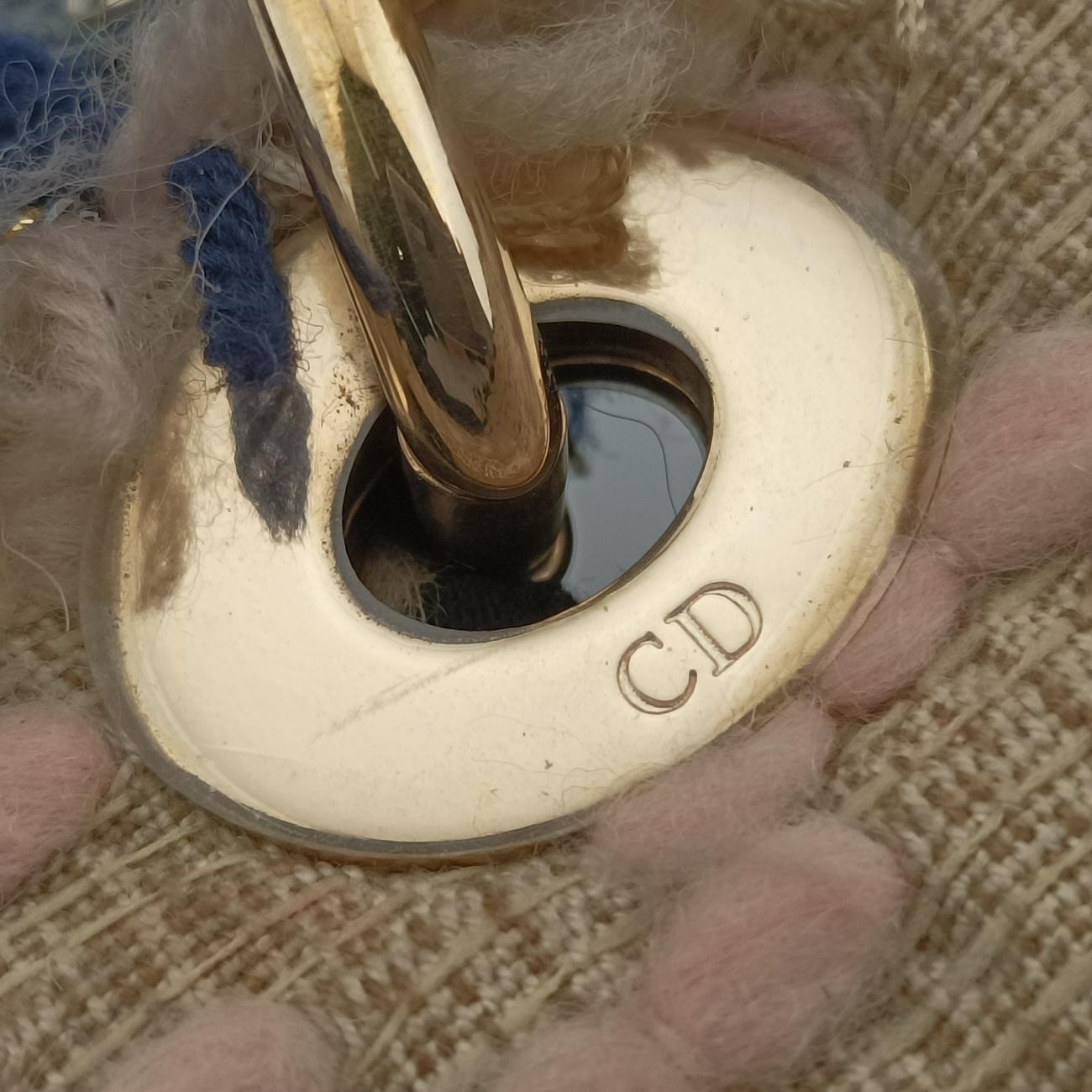 Vintage Christian Dior Lady Dior Beige×Multicolour Tweed  handbag | stylenewstar