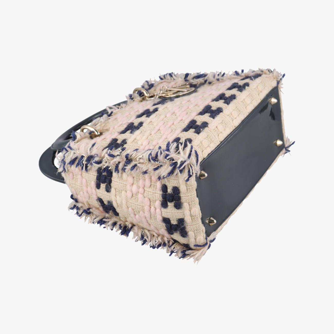 Vintage Christian Dior Lady Dior Beige×Multicolour Tweed  handbag | stylenewstar