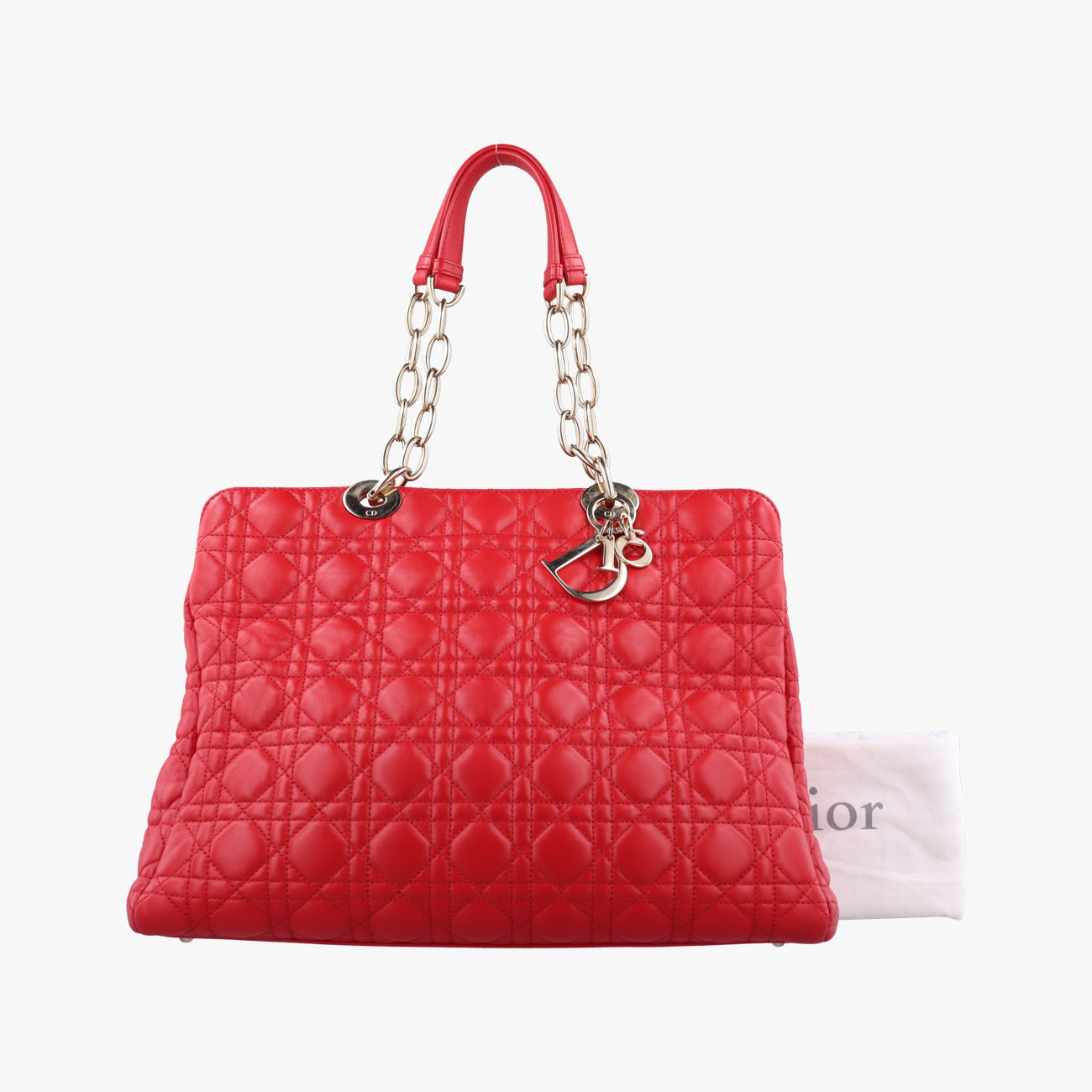 Cannage Dior Soft Shopping Red lambskin 01-BO-1103