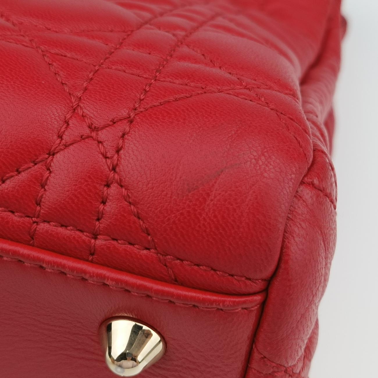 Cannage Dior Soft Shopping Red lambskin 01-BO-1103