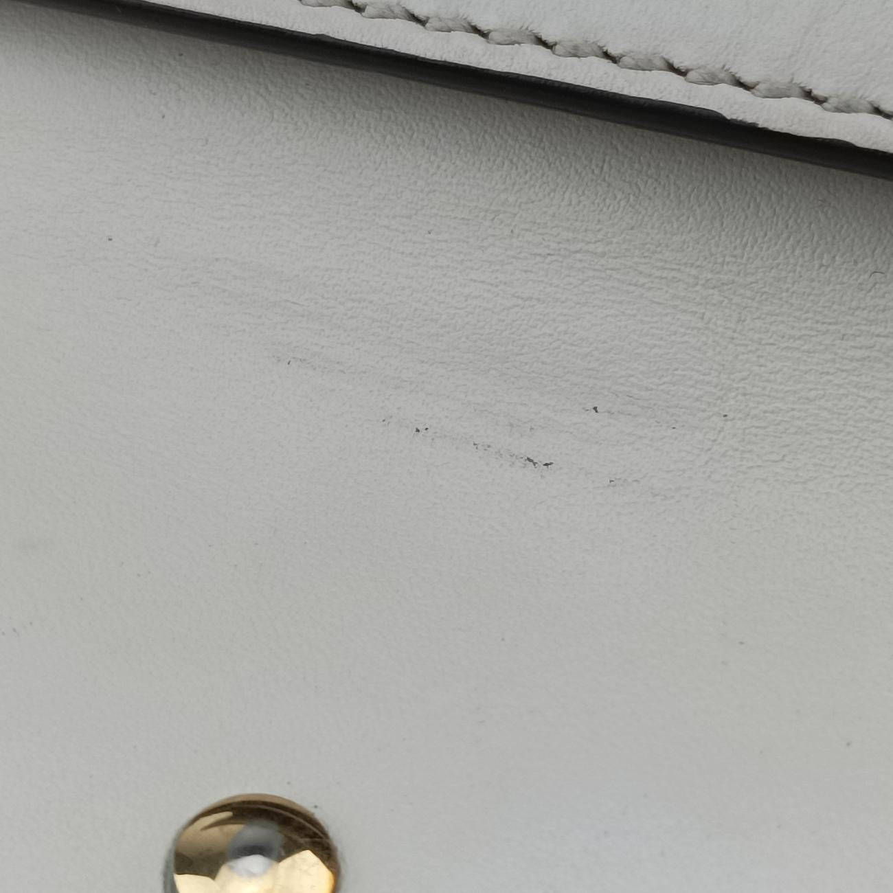 Pre-owned Gucci Sylvie Ivory× navy × red Leather 470270 shoulderbag | stylenewstar