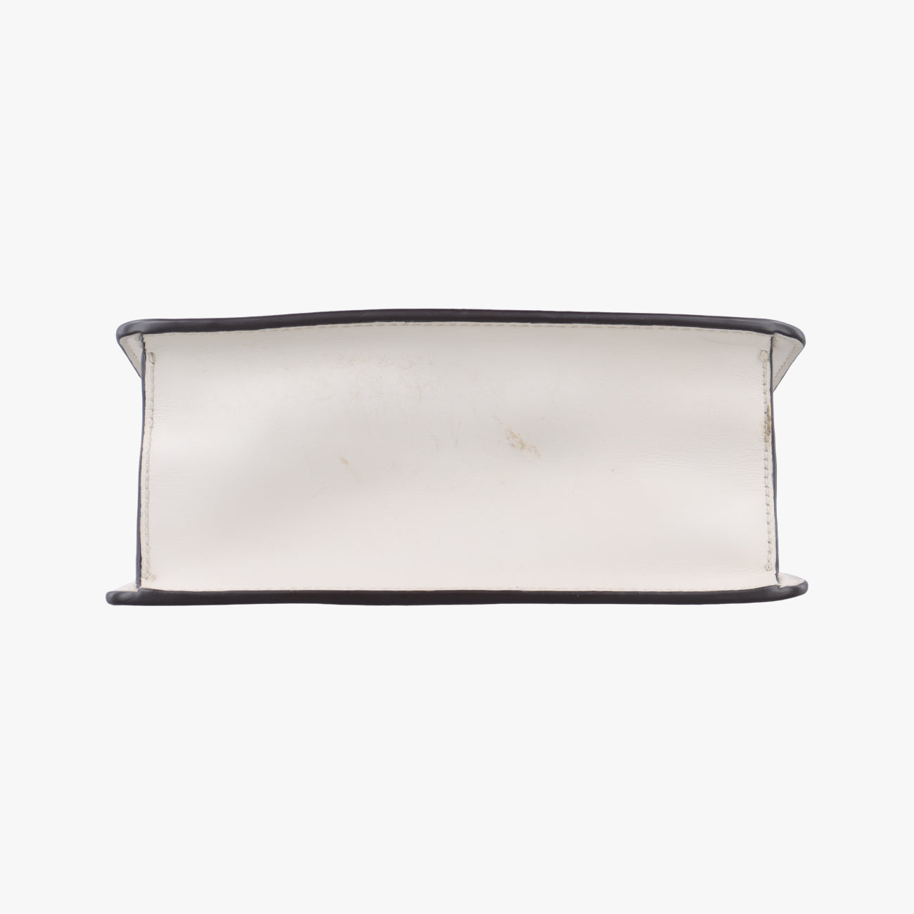 Pre-owned Gucci Sylvie Ivory× navy × red Leather 470270 shoulderbag | stylenewstar