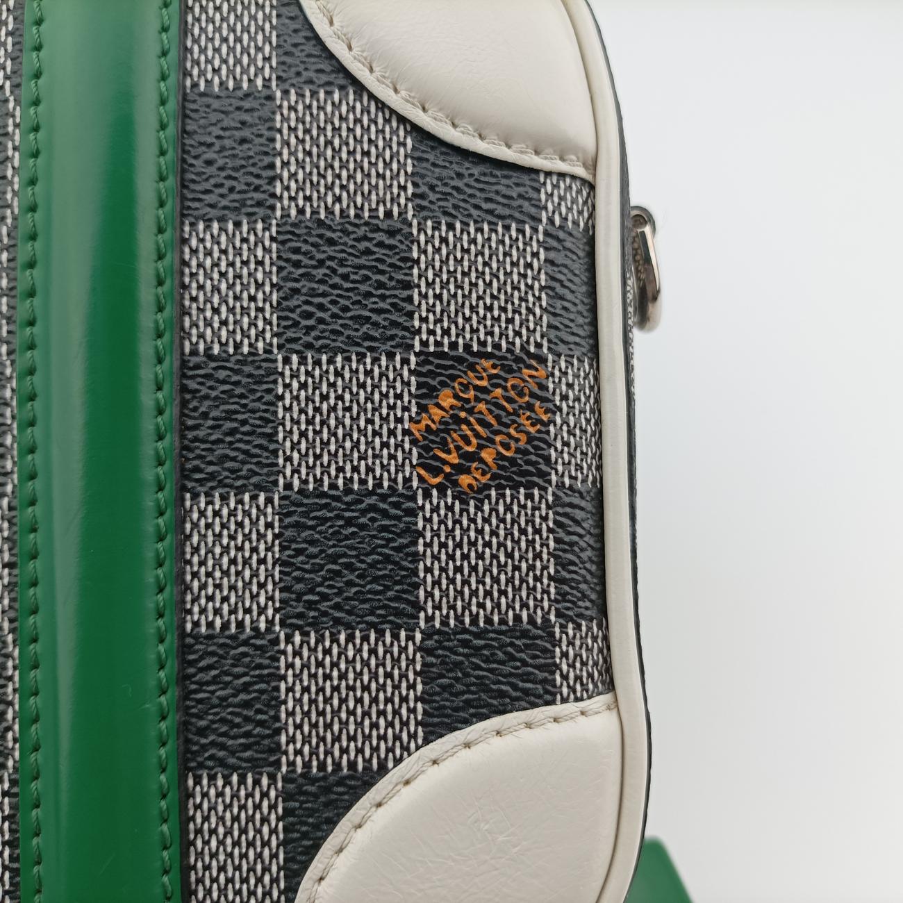 Pre-owned Louis Vuitton VALISETTE BB Noir x White x Multicolor Damier Multicolor×calf leather N40233 shoulderbag | stylenewstar