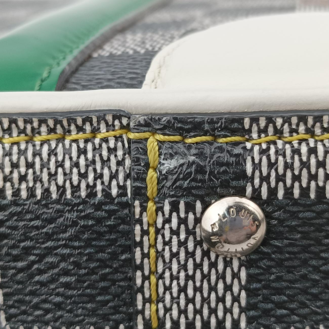 Pre-owned Louis Vuitton VALISETTE BB Noir x White x Multicolor Damier Multicolor×calf leather N40233 shoulderbag | stylenewstar