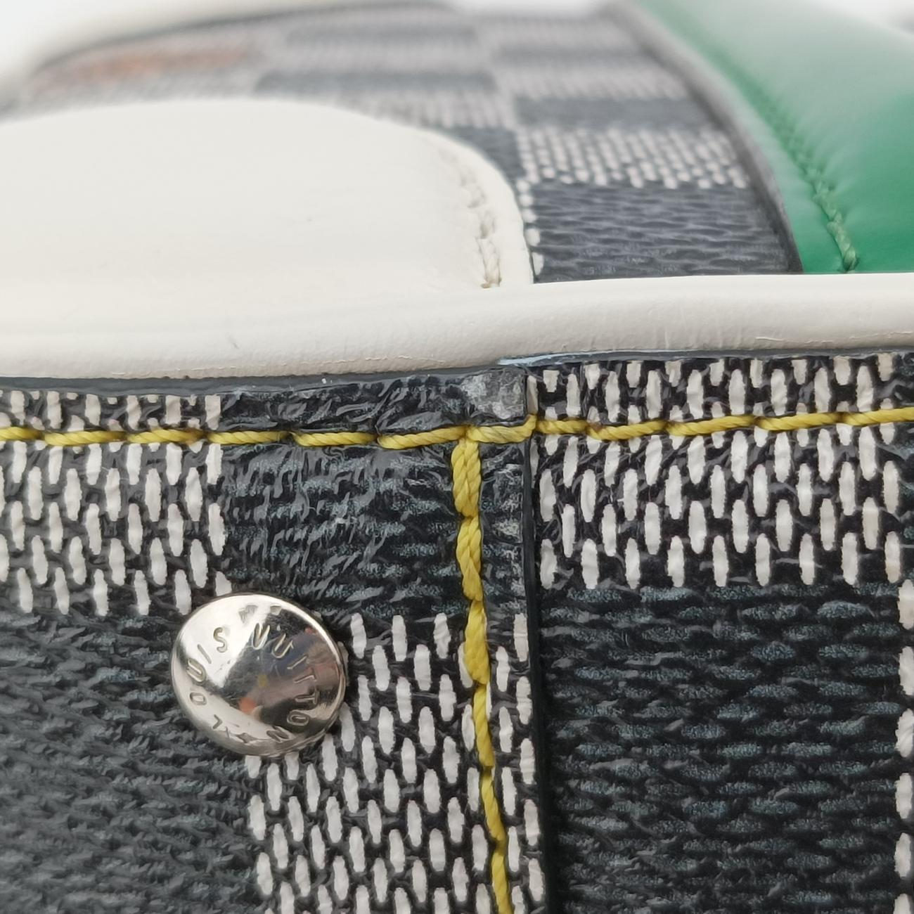 Pre-owned Louis Vuitton VALISETTE BB Noir x White x Multicolor Damier Multicolor×calf leather N40233 shoulderbag | stylenewstar