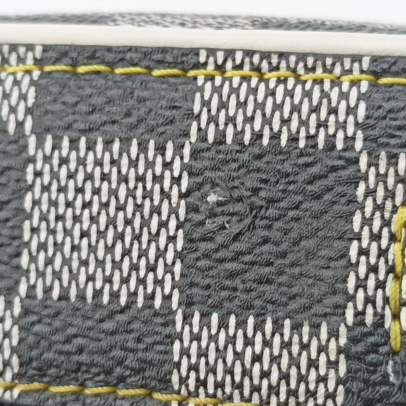 Pre-owned Louis Vuitton VALISETTE BB Noir x White x Multicolor Damier Multicolor×calf leather N40233 shoulderbag | stylenewstar