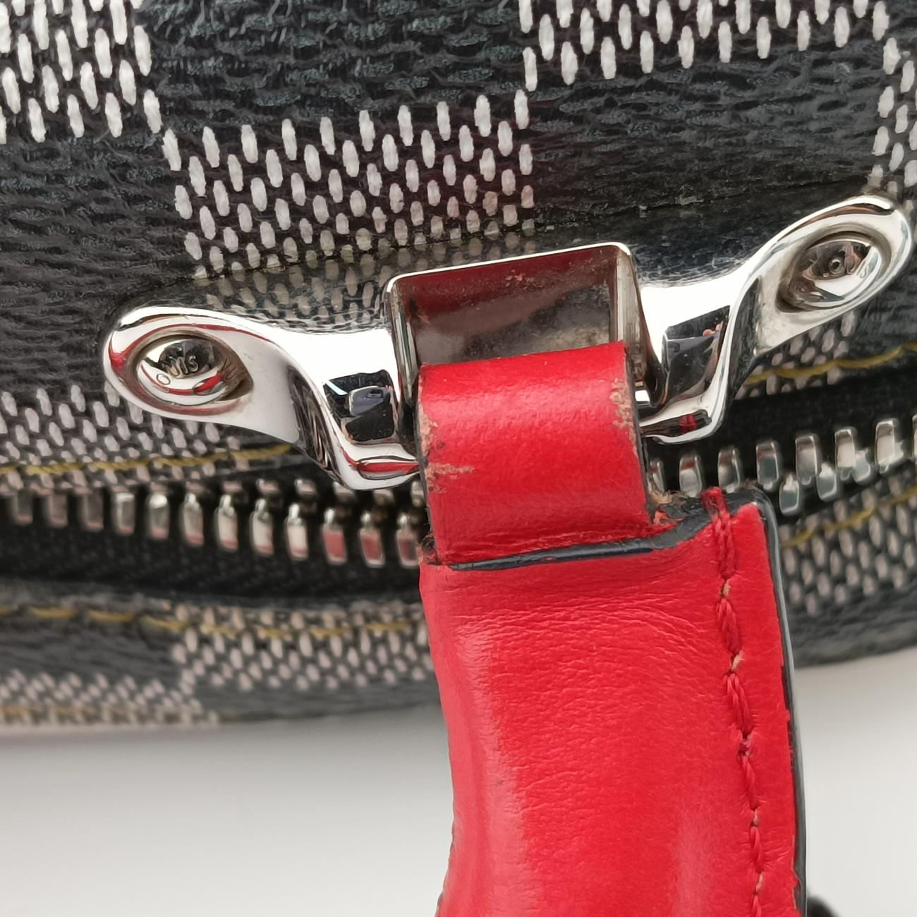 Pre-owned Louis Vuitton VALISETTE BB Noir x White x Multicolor Damier Multicolor×calf leather N40233 shoulderbag | stylenewstar