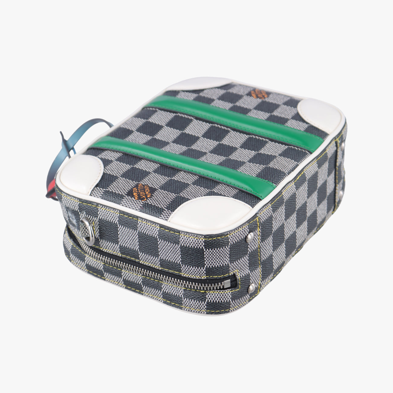 Pre-owned Louis Vuitton VALISETTE BB Noir x White x Multicolor Damier Multicolor×calf leather N40233 shoulderbag | stylenewstar